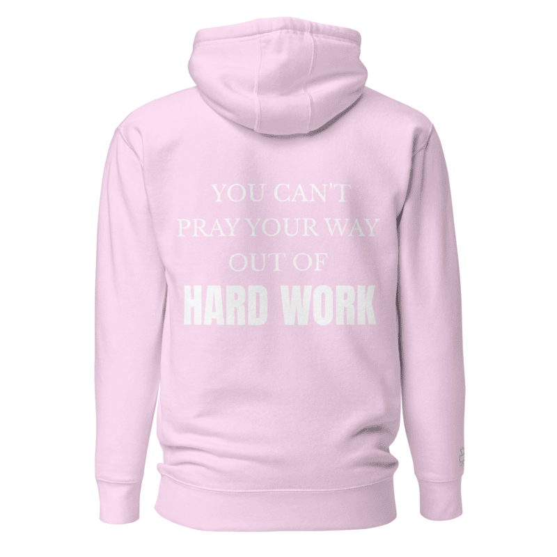 Earned, Not Given Hoodie-Pink